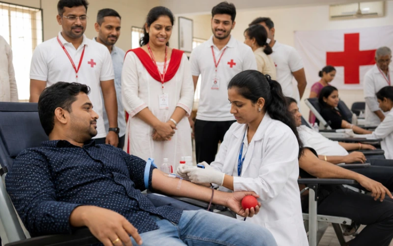 Blood Donation Drive Organised by HRC Volunteers Receives Overwhelming Response